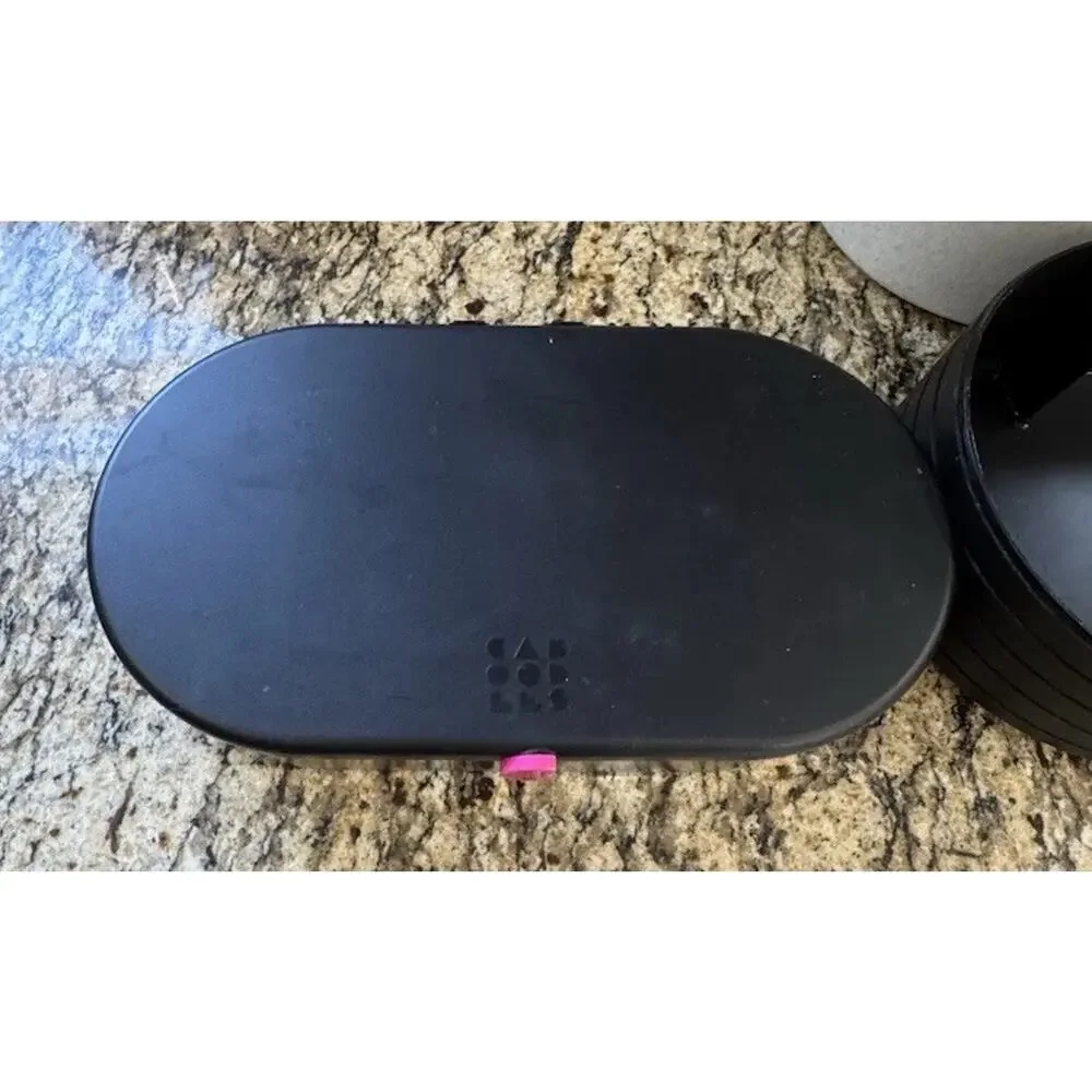 Vintage Caboodles hot pink, Black , gray - Cosmetic Carrying Case Mirror Storage